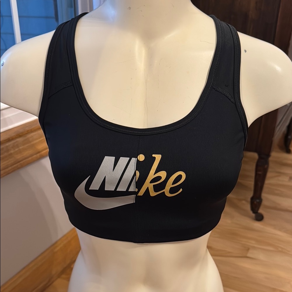 Nike Dri-Fit sports bra black size small S